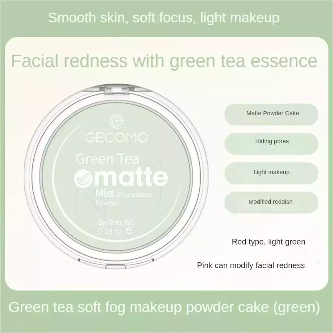 Gecomo Green Tea Matte Mist Foundation Powder (8gm)
