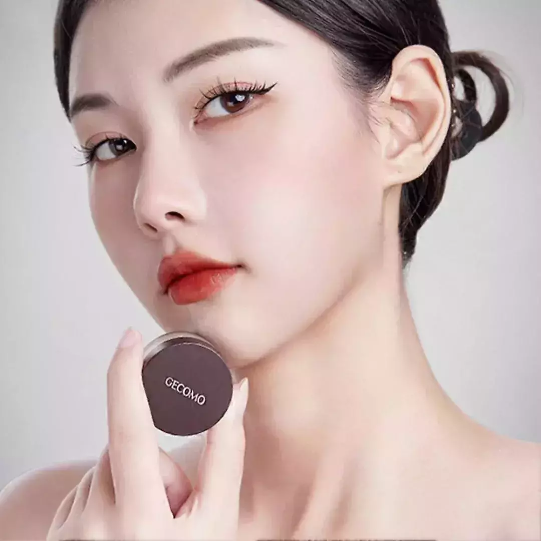 Gecomo Cream Eyeliner Gel With Eyeliner Brush #03 Brown (4gm)