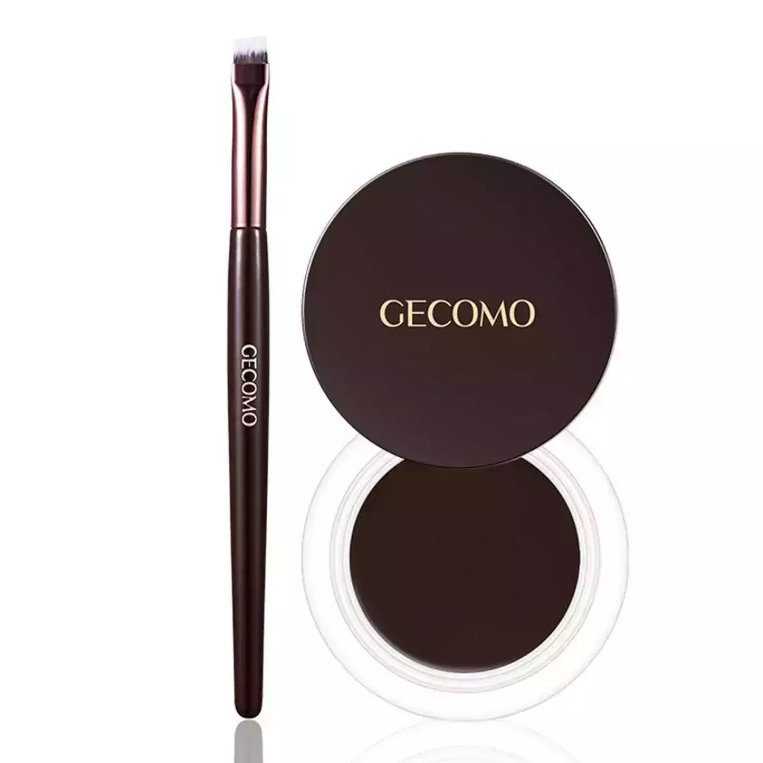 Gecomo Cream Eyeliner Gel With Eyeliner Brush #03 Brown (4gm)