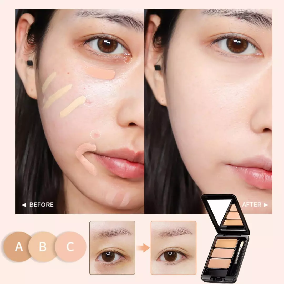 Gecomo Natural Three Color Concealer #01 Natural Color (1.2g)