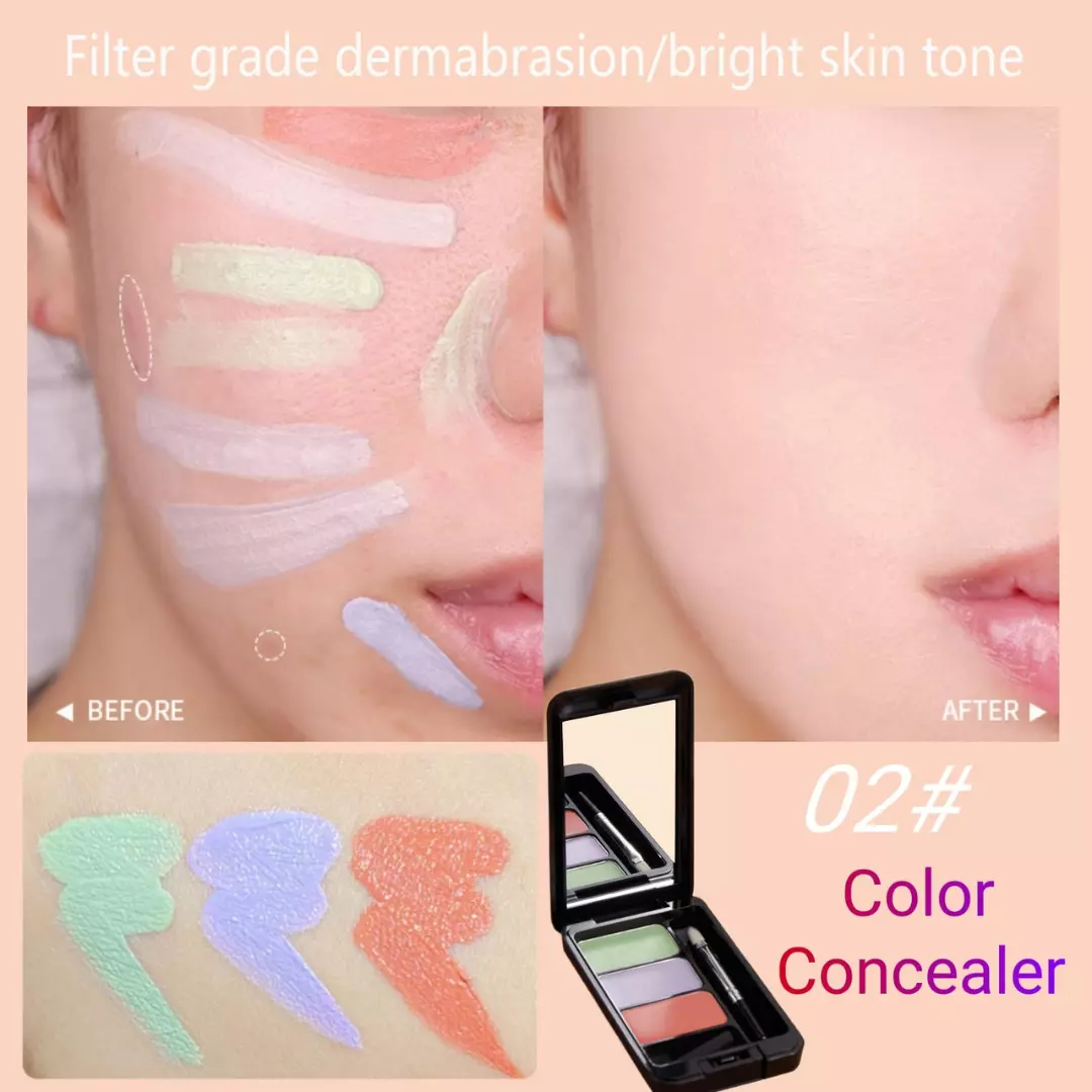 Gecomo Natural Three Color Concealer #02 Bright Color (1.2g)