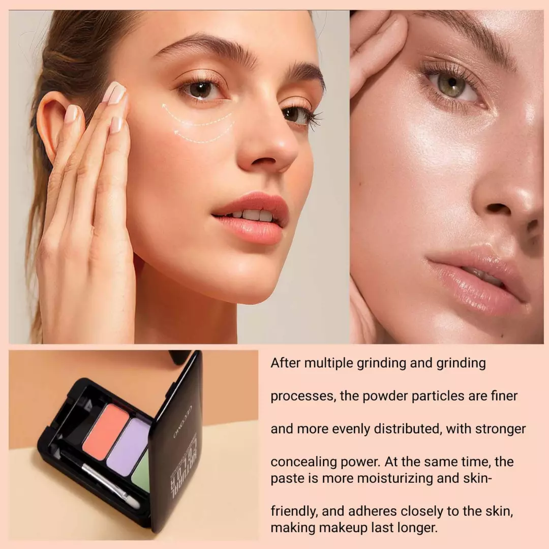 Gecomo Natural Three Color Concealer #02 Bright Color (1.2g)