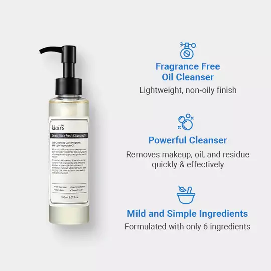 Dear Klairs Gentle Black Fresh Cleansing Oil