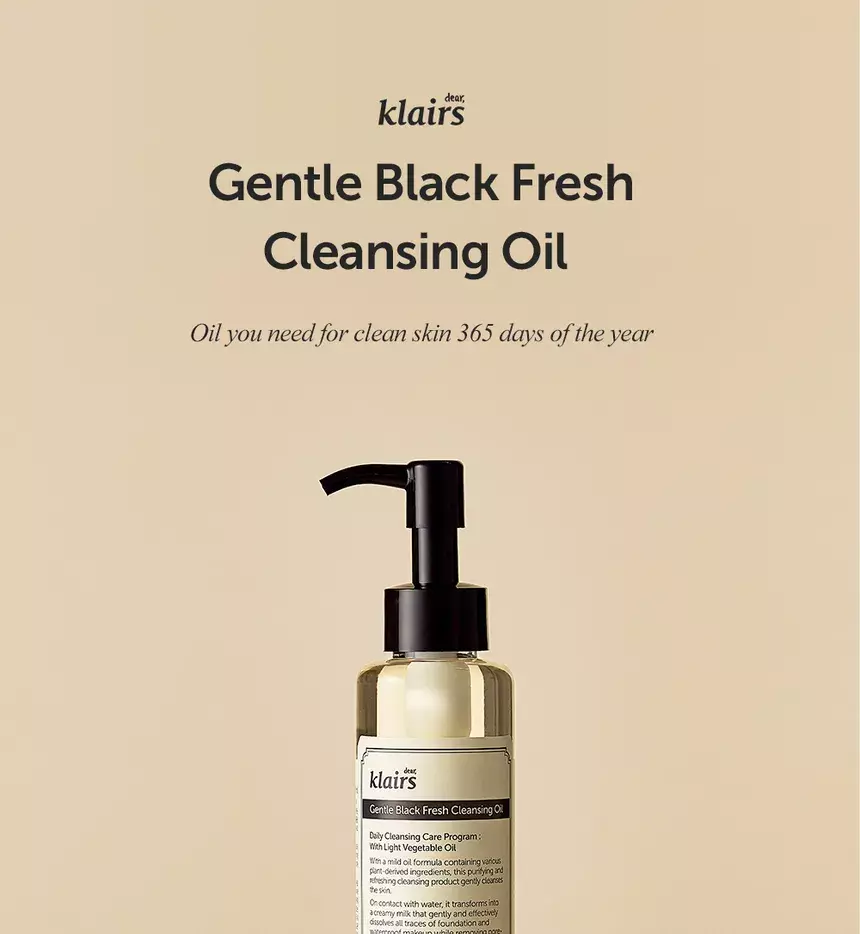 Dear Klairs Gentle Black Fresh Cleansing Oil