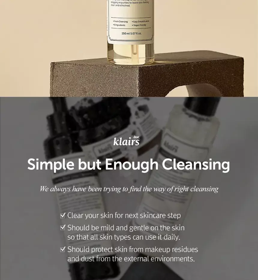 Dear Klairs Gentle Black Fresh Cleansing Oil