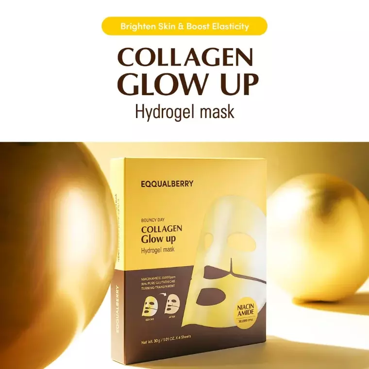 Eqqualberry Collagen Glow Up Hydrogel Mask (22gm)