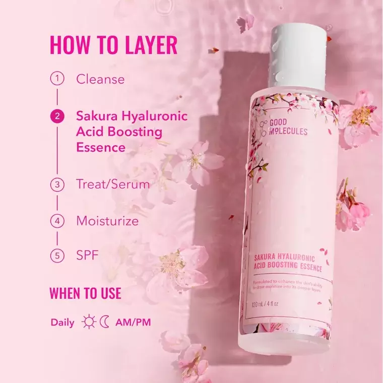 Good Molecules Sakura Hyaluronic Acid Boosting Essence (120ml)