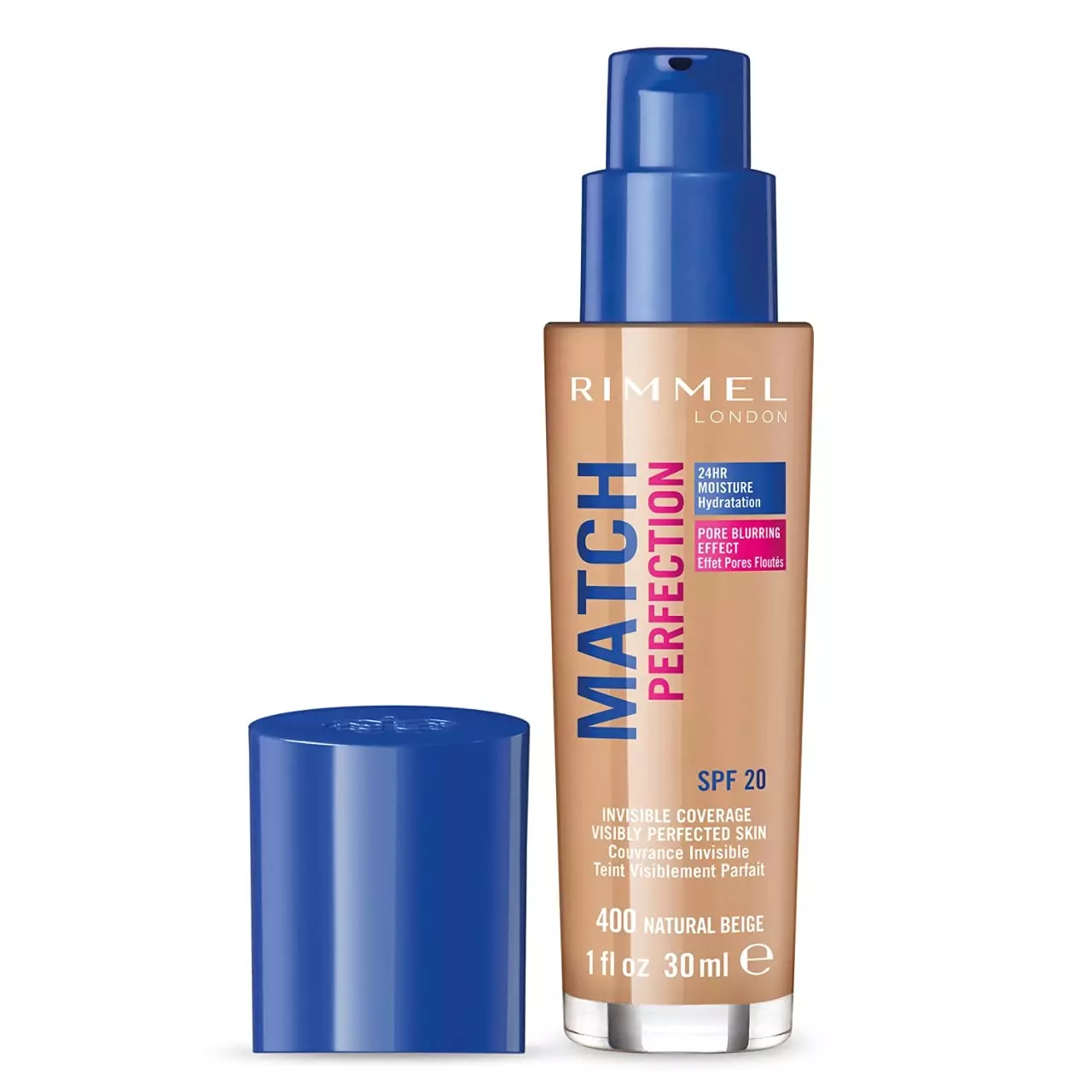 Rimmel London Match Perfection Foundation - NATURAL BEIGE 400 (30ml)