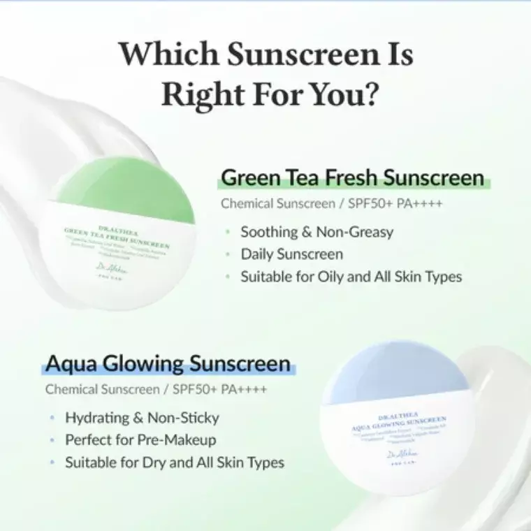 Dr. Althea Green Tea Fresh Sunscreen SPF50+ PA++++ (50ml)