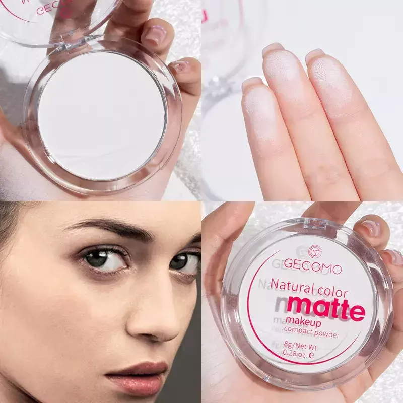 Gecomo Matte Concealer Sweat‑Proof Finishing Powder -Natural (8g)