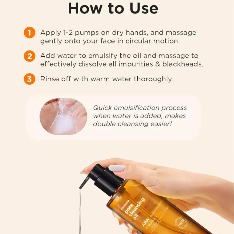 Hanskin Pore Cleansing Oil AHA (300ml)