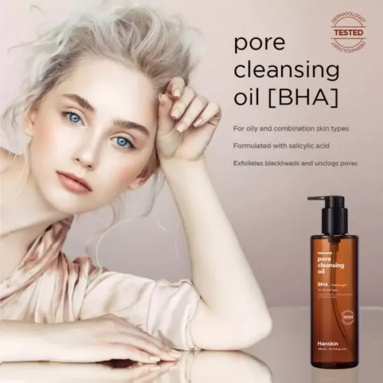 Hanskin Pore Cleansing Oil BHA (300ml)