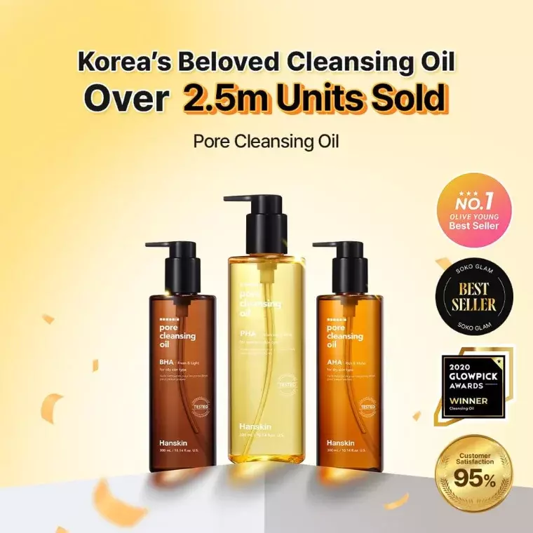 Hanskin Pore Cleansing Oil PHA (300ml)