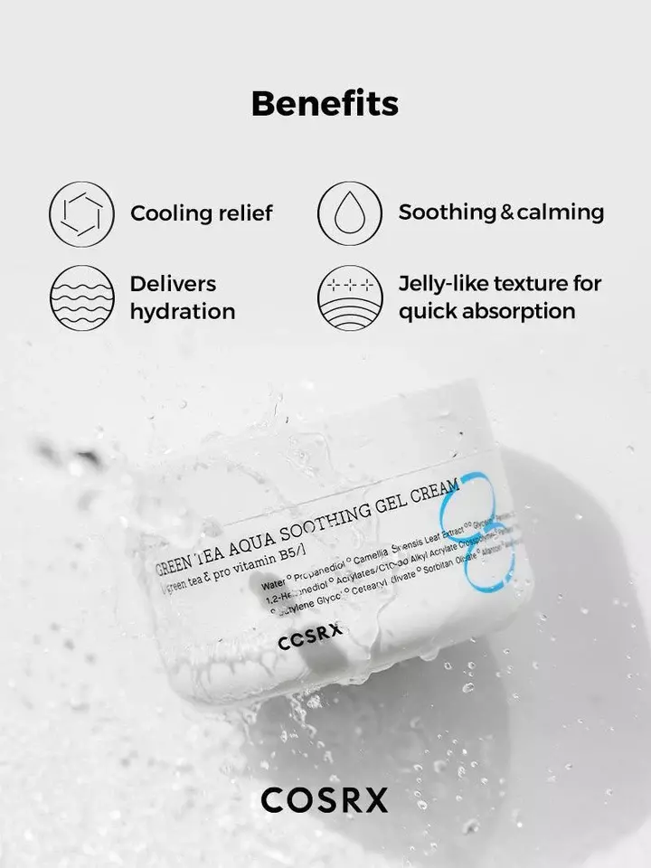 Cosrx Hydrium Green Tea Aqua Soothing Gel Cream (50ml)