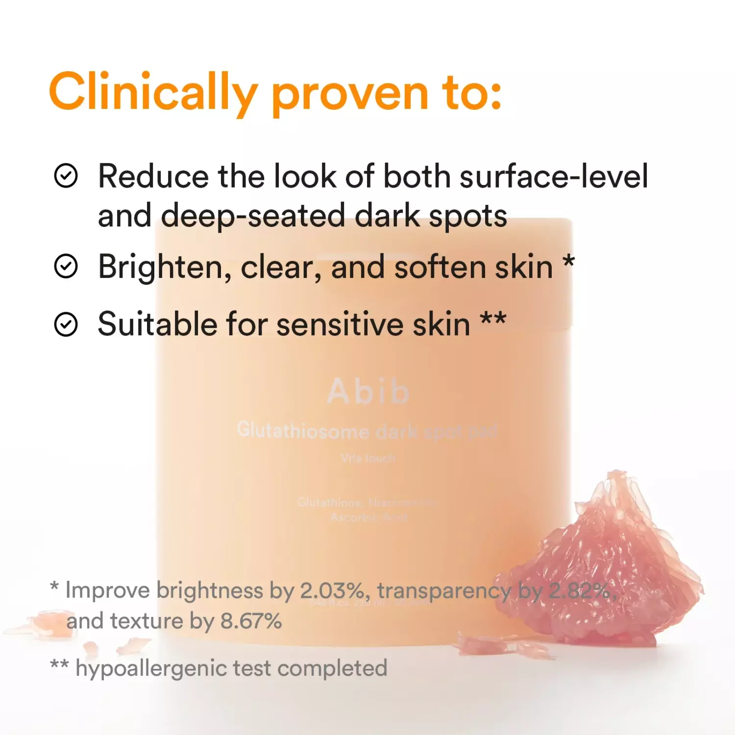 Abib Glutathiosome Dark Spot Pad Vita Touch (220ml)