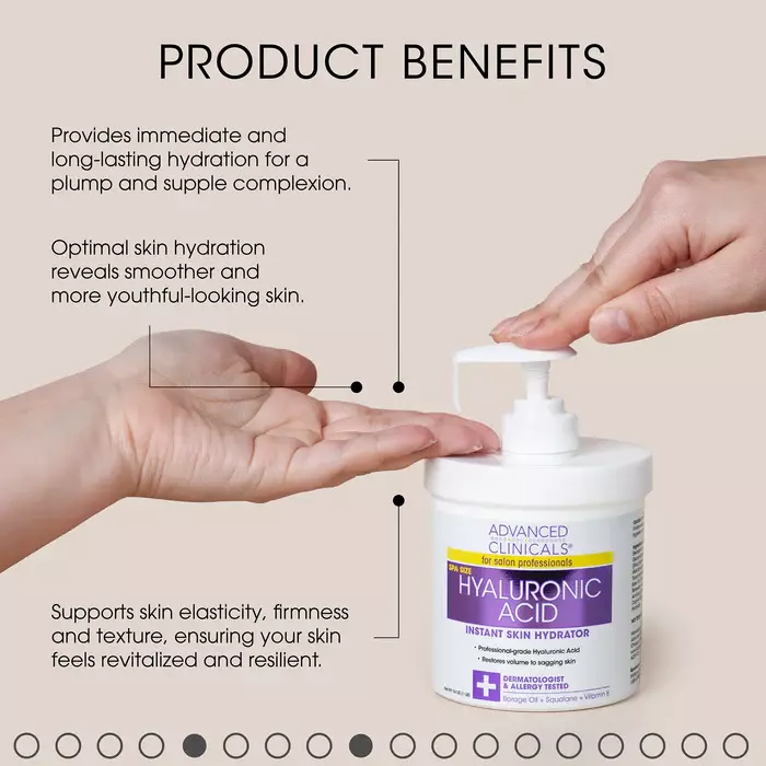 Advanced Clinicals Hyaluronic Acid Instant Skin Hydrator