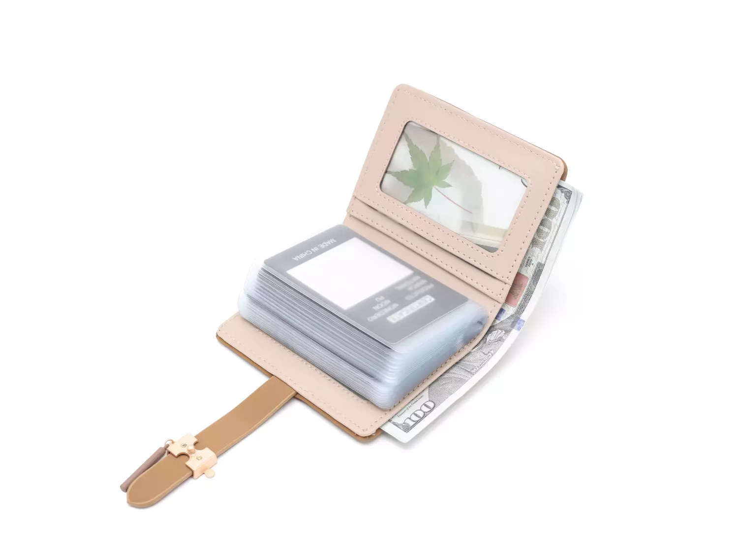 Prettyzys PT25-213 RFID Blocking Card Wallet - BROWN