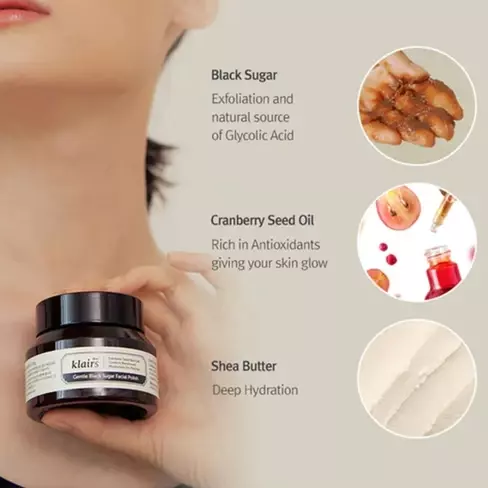 Dear Klairs Gentle Black Sugar Facial Polish