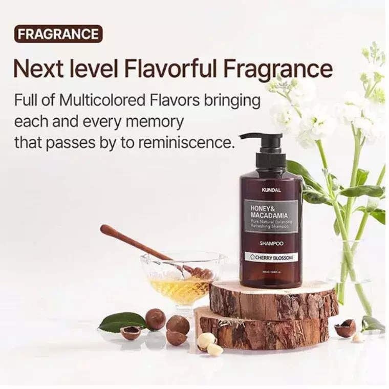 Kundal Honey & Macadamia Nature Shampoo Cherry Blossom (500ml)
