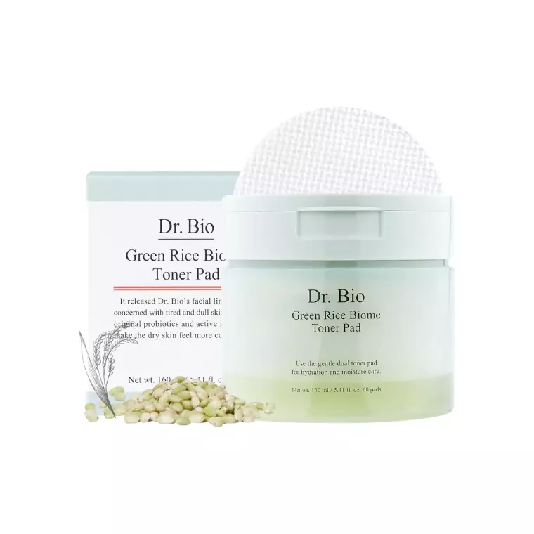 DR.BIO Green Rice Biome Pore Toner Pad 160ml/60ea