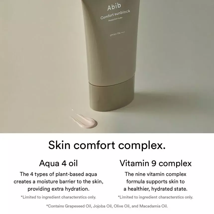 Abib Comfort Sunblock Protection Tube SPF50+ PA++++