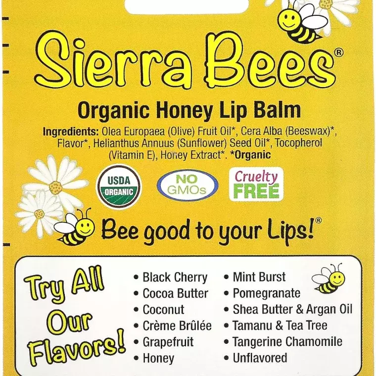Sierra Bees Honey Lip Balm 4pc (4.25gm)