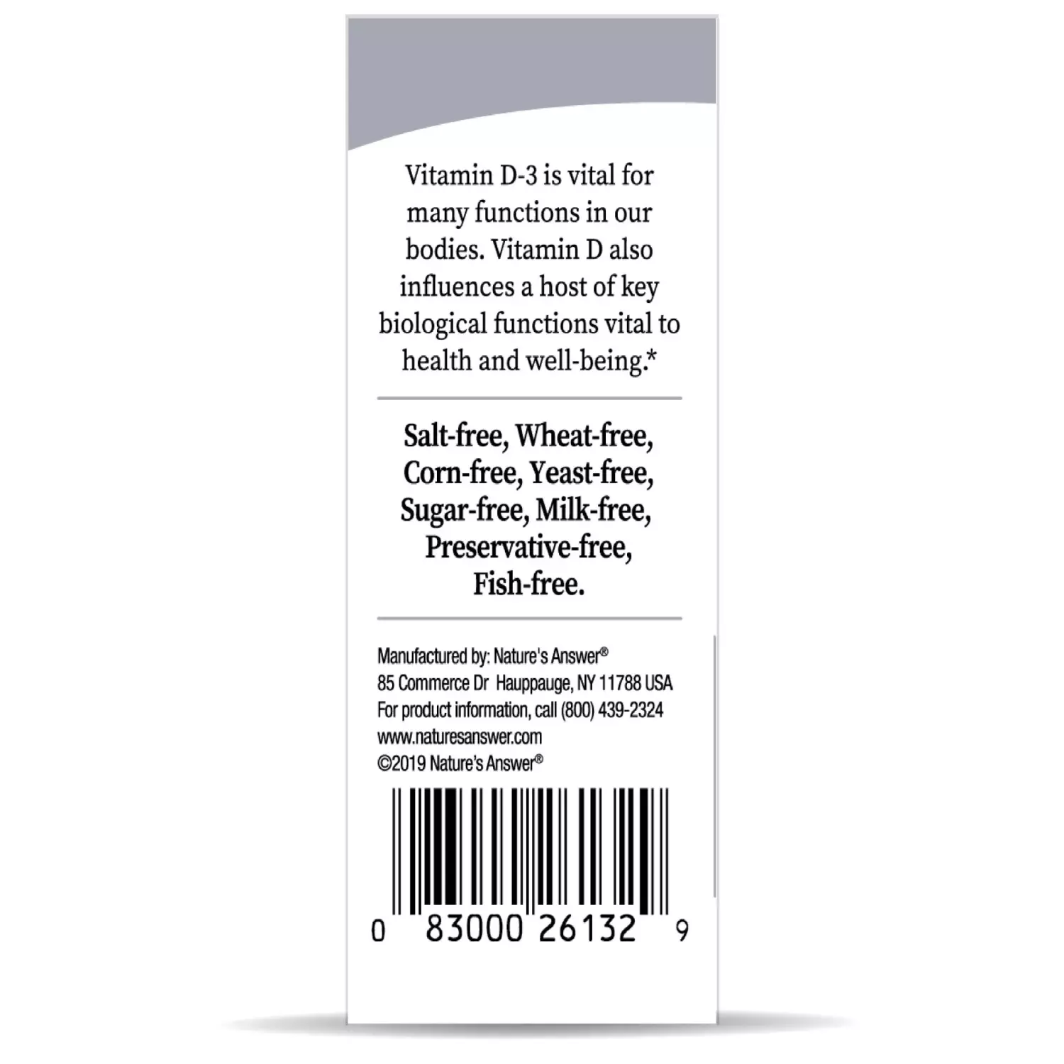 Nature's Answer Vitamin D-3 Drops