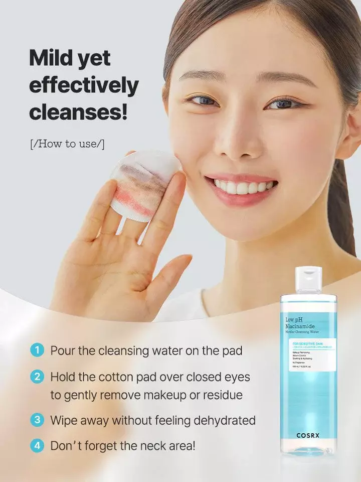 Cosrx Low pH Niacinamide Micellar Cleansing Water (400ml)