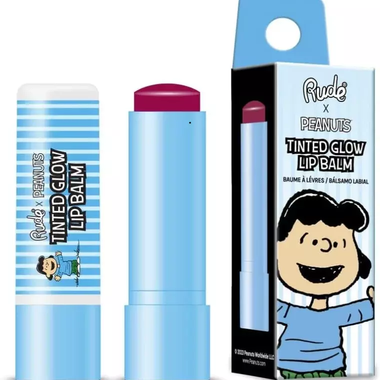 Rude Cosmetics Peanuts Tinted Glow Lip Balm #Lucy (4gm)