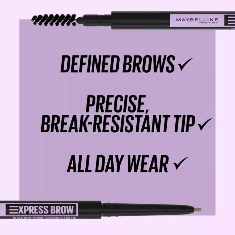 Maybelline Express Brow Ultra Slim Eyebrow Pencil #04 Medium Brown (0.13gm)