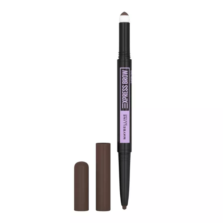 Maybelline New York Express Brow Duo Eyebrow 2-In-1 Pencil Pen #Dark Brown
