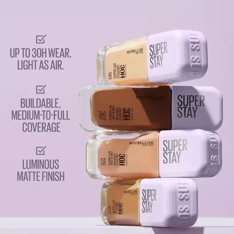 Maybelline New York Super Stay 30H Lumi-Matte Foundation #90 (35ml)