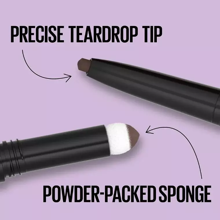 Maybelline New York Express Brow Duo Eyebrow 2-In-1 Pencil Pen #Black Brown Maybelline New York Express Brow Duo Eyebrow 2-In-1 Pencil Pen #Black Brown