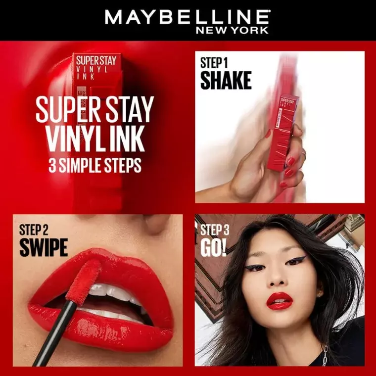 Maybelline New York Super Stay Vinyl Ink Gloss Lipstick #20 Coy (4.2ml)