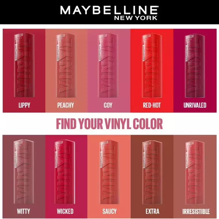 Maybelline New York Super Stay Vinyl Ink Gloss Lipstick #20 Coy (4.2ml)