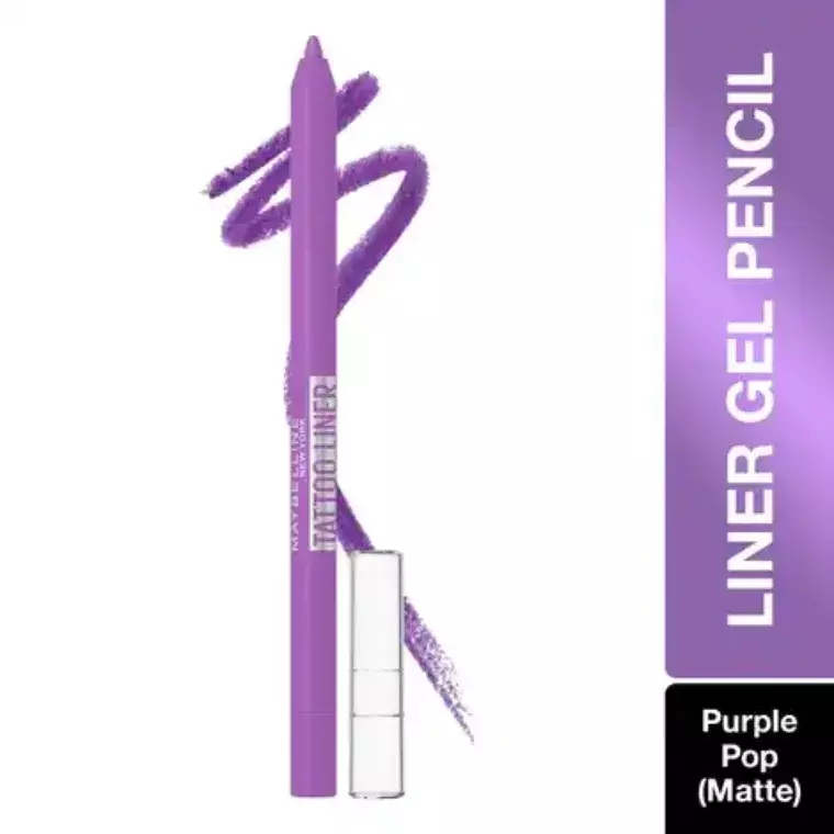 Maybelline Tattoo Studio Sharpenable Gel Pencil Waterproof Longwear Eyeliner #801 Purple Pop (1.2gm)