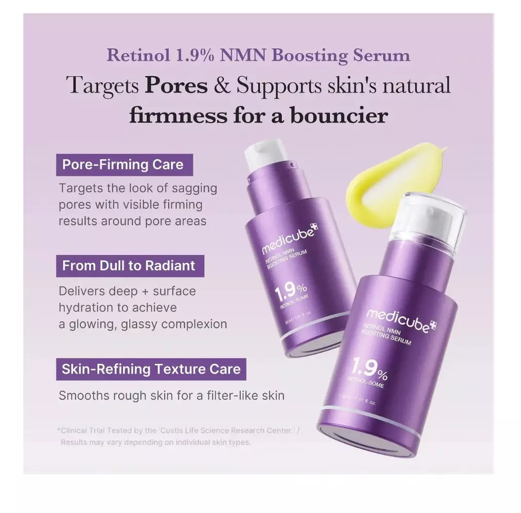 Medicube 1.9% Retinol NMN Boosting Serum (30ml)