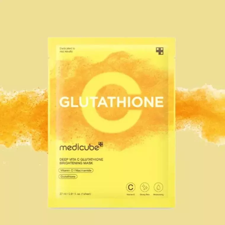 Medicube Deep Vita C Glutathione Brightening Mask (27ml)