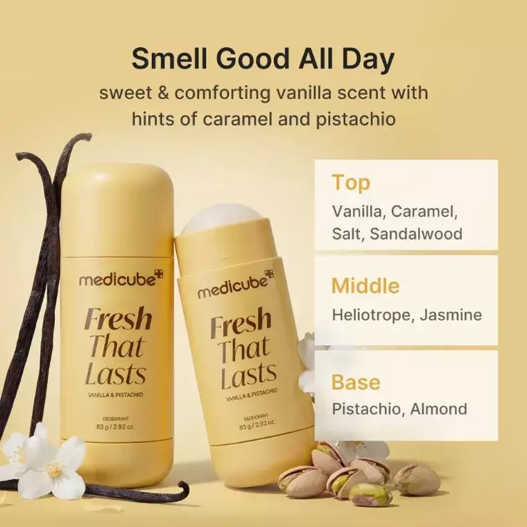Medicube Fresh That Lasts Deodorant #warm Vanilla & Pistachio Scent (83gm)