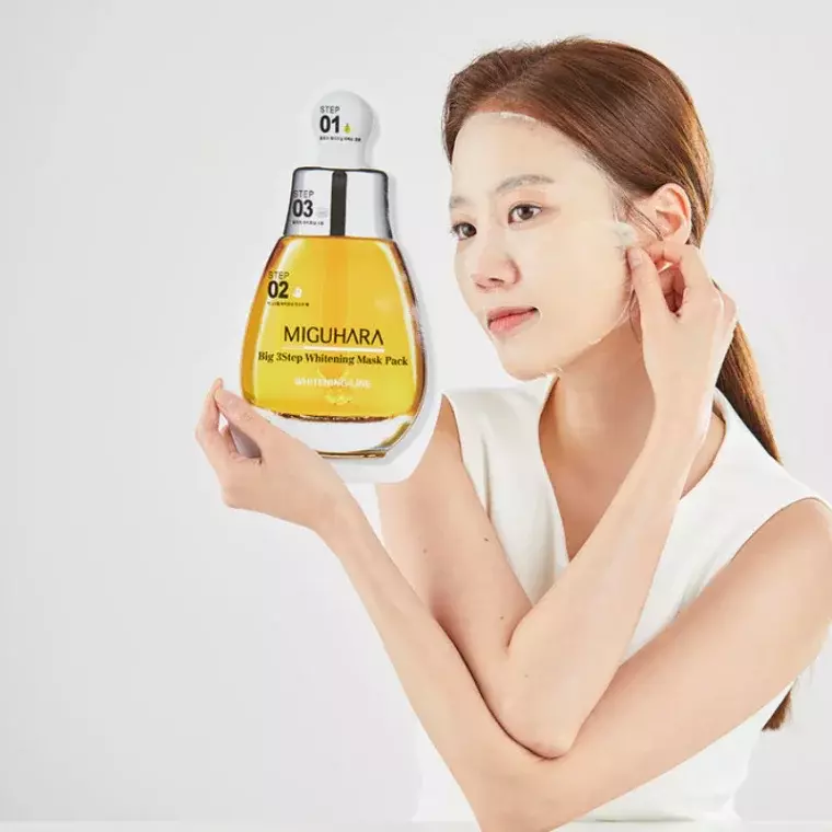 Miguhara Big 3 Step Whitening Mask Pack Origin (1 Sheet)