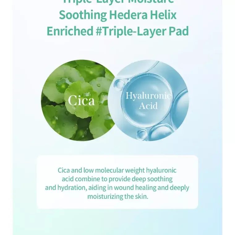 Milk Touch Hedera Helix Green Hyaluron 6s Soothing 60pad (270gm)