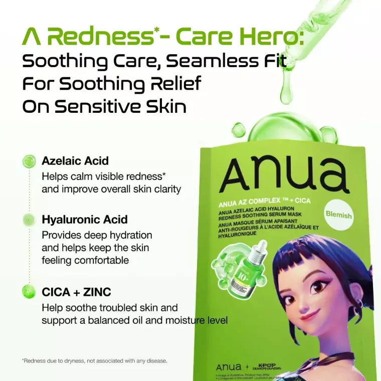 Anua AZ Complex + Cica Redness Serum Mask (23ml)