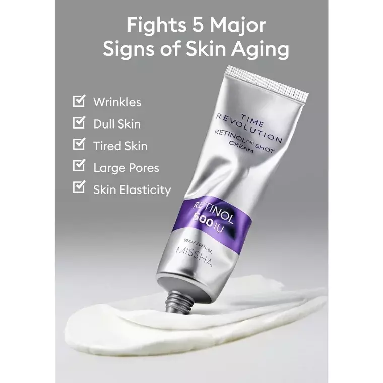 Missha Time Revolution Retinol 500 Shot Cream (60ml)