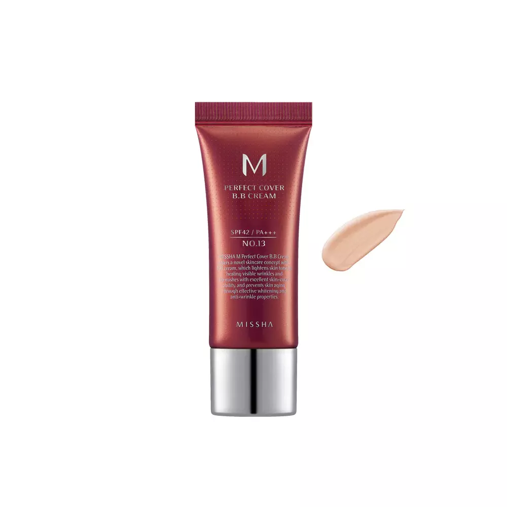 Missha M Perfect Cover BB Cream SPF 42 PA+++ #13 BRIGHT BEIGE 20ml