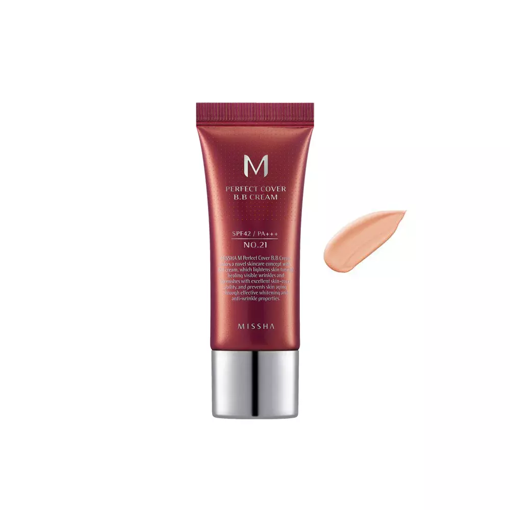 Missha M Perfect Cover BB Cream SPF42 PA+++ #21 Light Beige 20ml