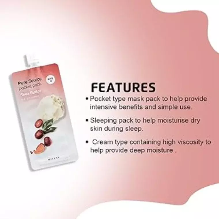 Missha Pure Source Pocket Pack Shea Butter Sleeping Pack (10ml)