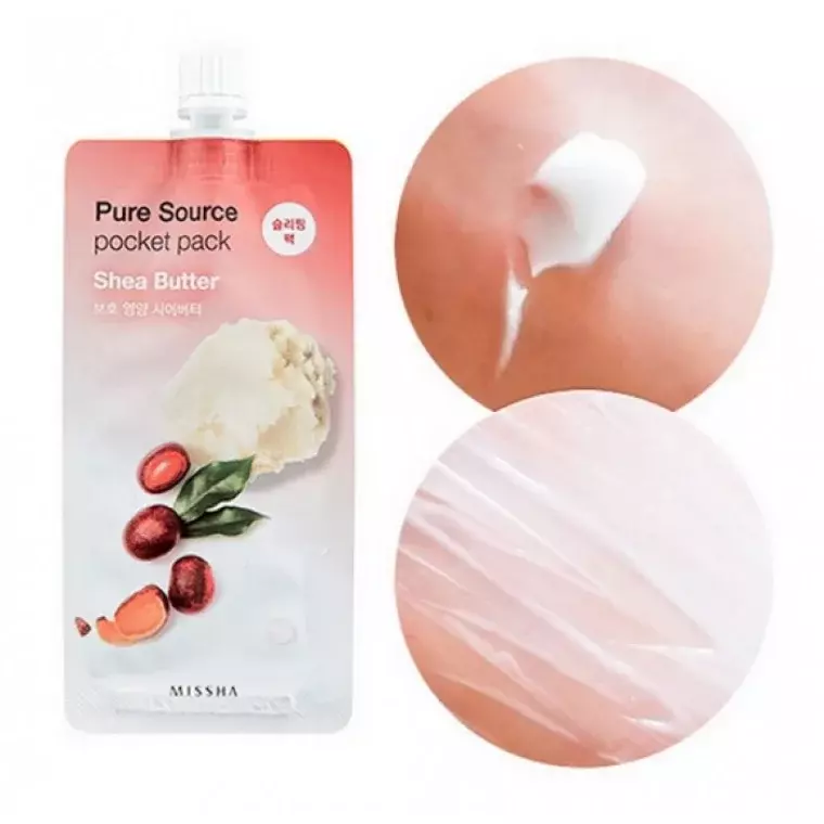 Missha Pure Source Pocket Pack Shea Butter Sleeping Pack (10ml)