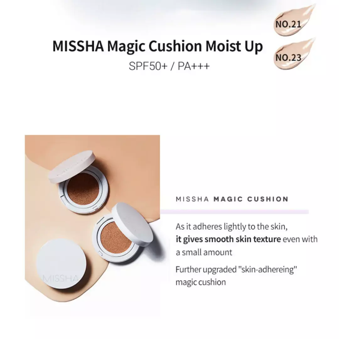Missha Magic Cushion Moist Up SPF50+ PA+++ No.21