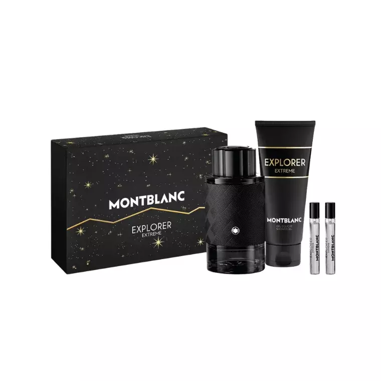 Montblanc Explorer Extreme Eau De Perfume Spray + Shower Gel Gift Set (4Pcs)
