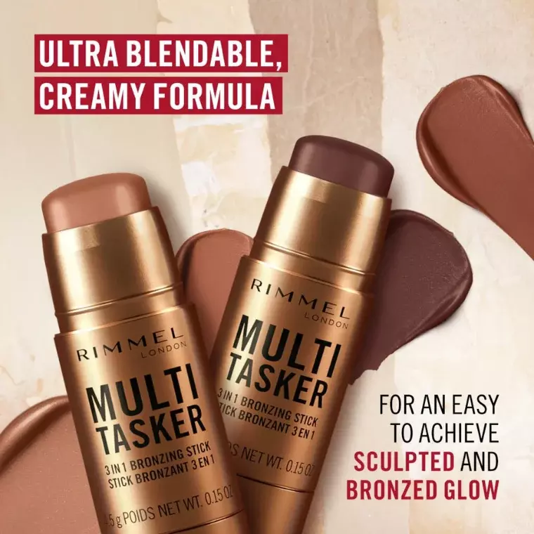 Rimmel London Multi Tasker 3 In 1 Bronzing Stick (4.5gm)